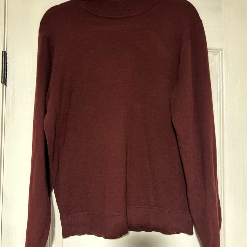 Murano  Burgundy Turtleneck Sweater